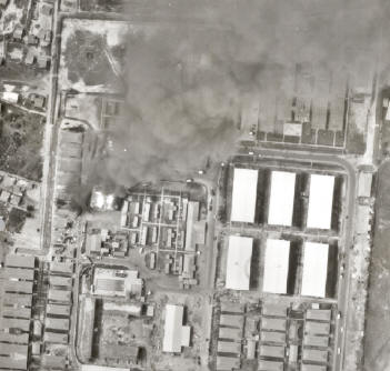 aerial photo of fire